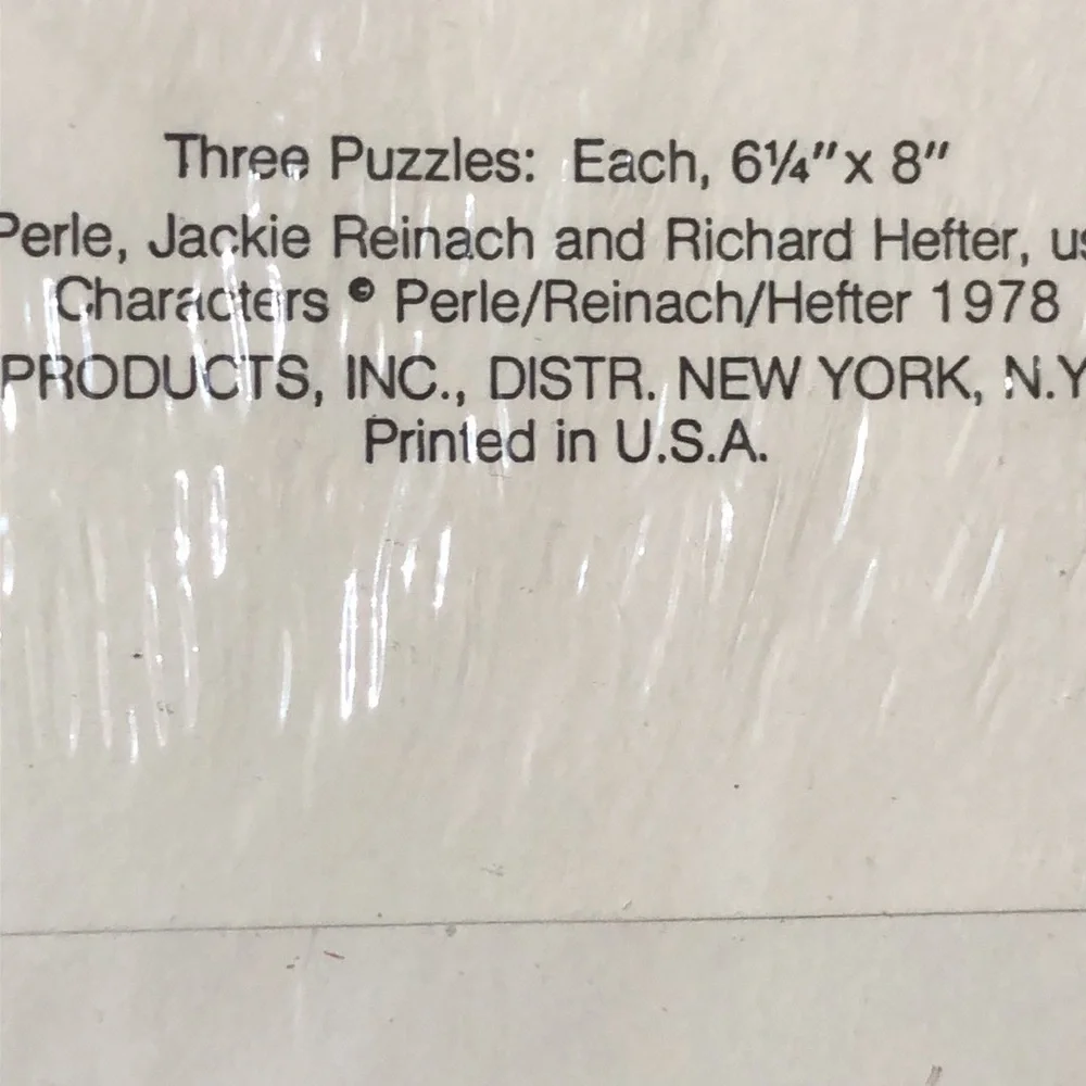 SWEET PICKLES Sealed 1978 Avon Pick A Pack of Sweet Pickles 3 Puzzles set